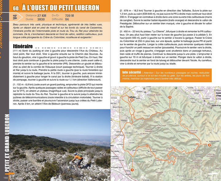 Topoguide cyclo - Vaucluse : 77 itinéraires VTT | VTOPO guide cycliste VTOPO