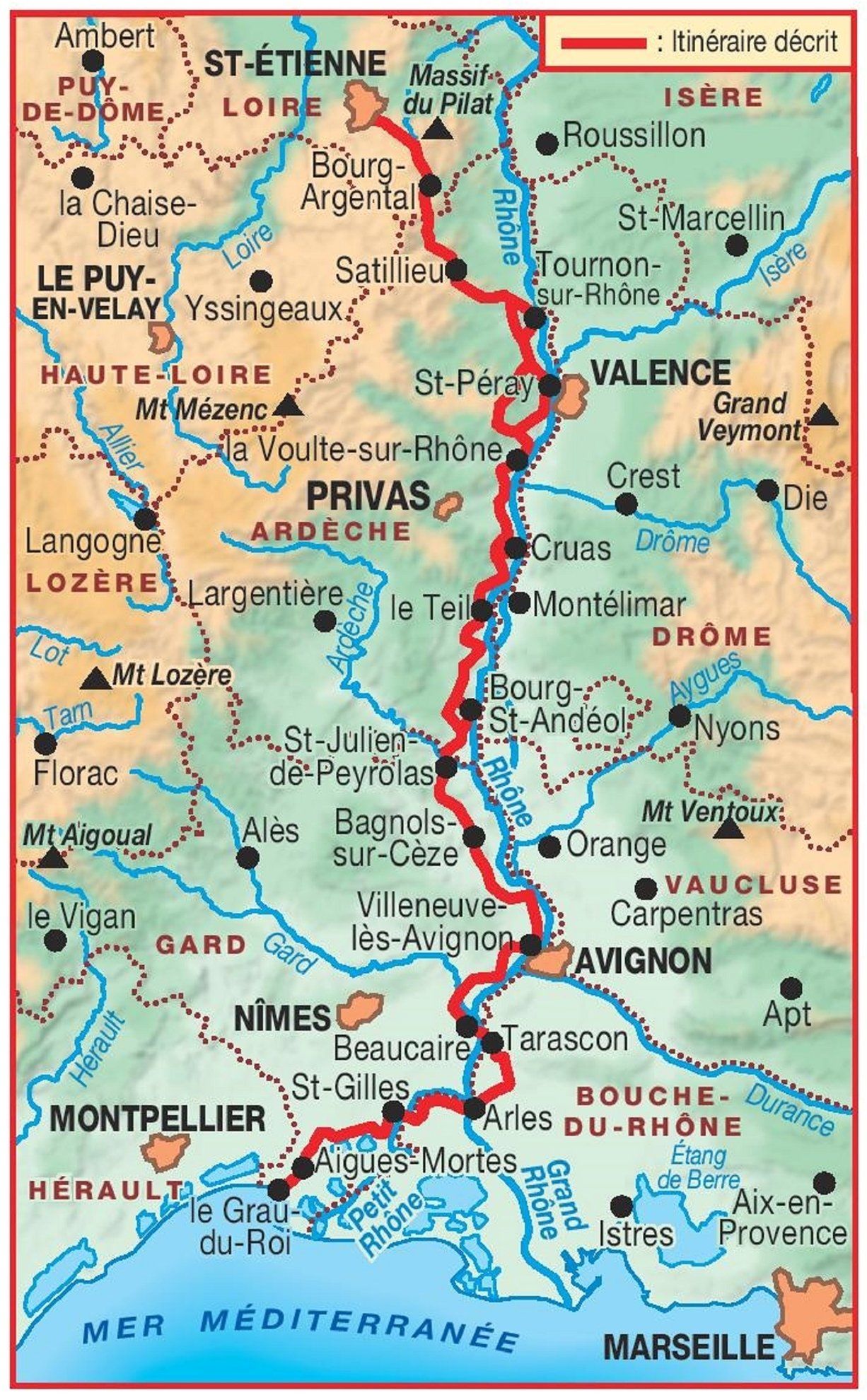 Topoguide de randonnée - Du Pilat à la méditerranée par les balcons du Rhône - GR42 | FFR guide de randonnée FFR - Fédération Française de Randonnée
