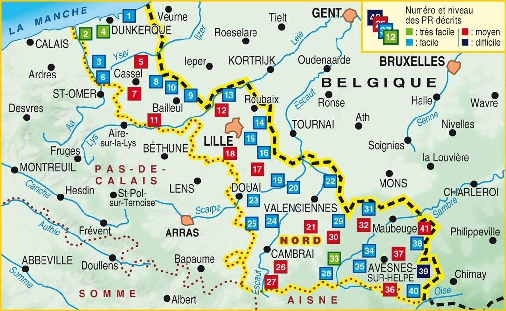 Topoguide de randonnée - Le Nord à pied | FFR guide de randonnée FFR - Fédération Française de Randonnée