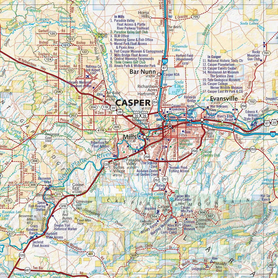 Wyoming Road and Recreation Atlas | Benchmark Maps atlas Benchmark Maps