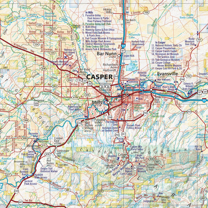 Wyoming Road and Recreation Atlas | Benchmark Maps atlas Benchmark Maps