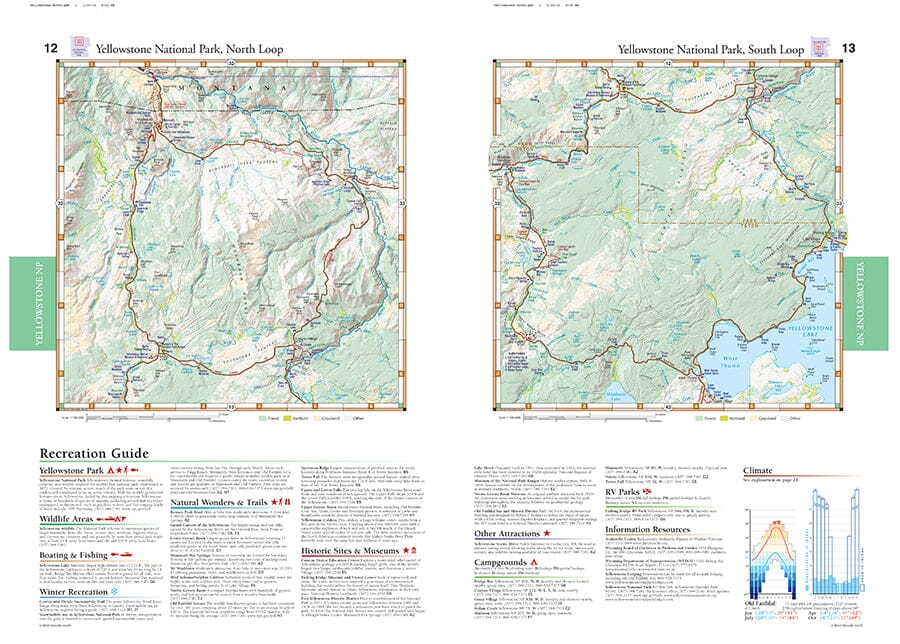 Wyoming Road and Recreation Atlas | Benchmark Maps atlas Benchmark Maps