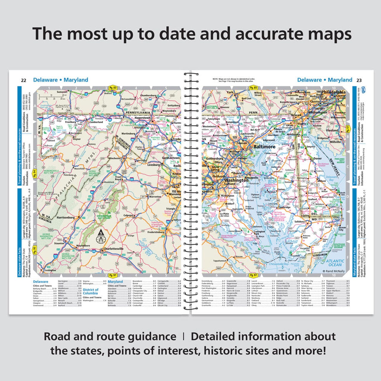 2026 Midsize Road Atlas - USA, Canada, Mexique, facile à lire (à spirales) | Rand McNally atlas Rand McNally 