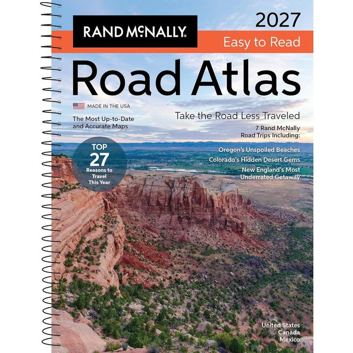 2027 Midsize Road Atlas - USA, Canada, Mexique, facile à lire (à spirales) | Rand McNally atlas Rand McNally 