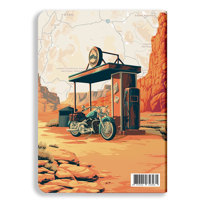Travel journal - Motorcycle road trip (A5 format) | Aventura