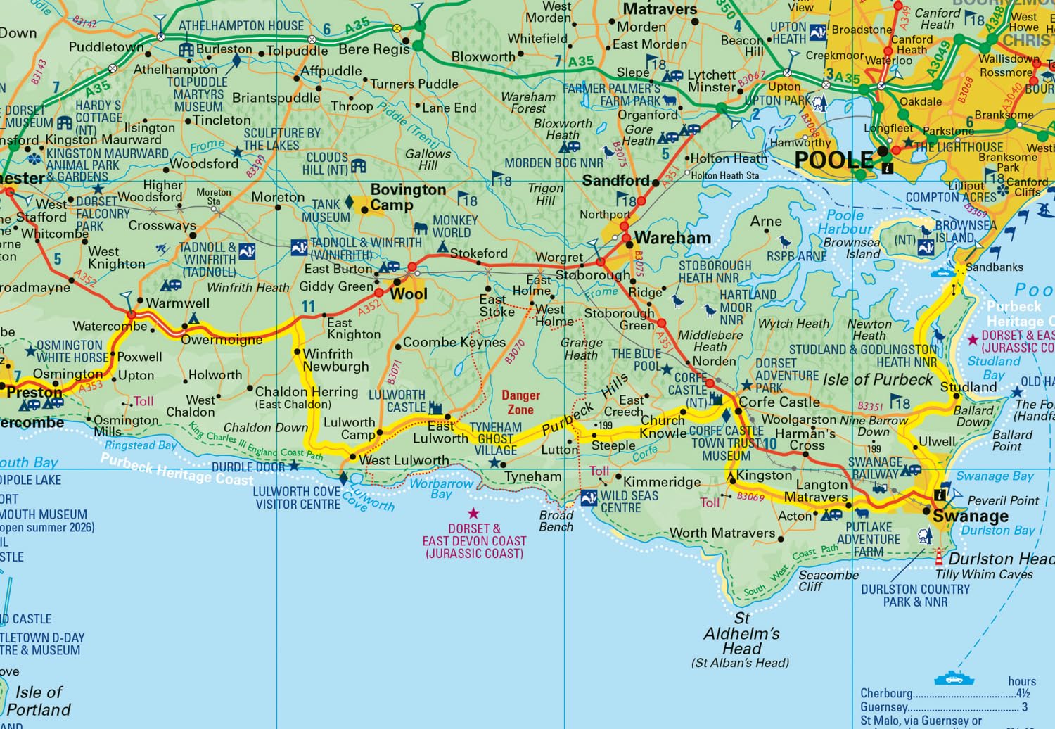Carte de poche - Dorset (Angleterre) | Collins