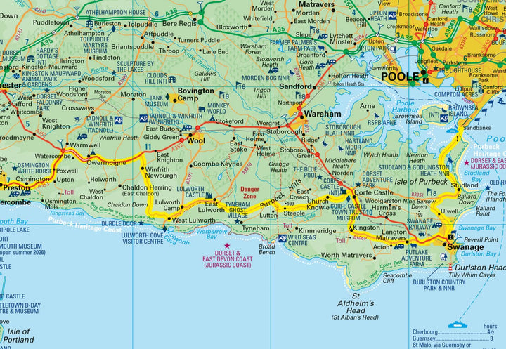 Carte de poche - Dorset (Angleterre) | Collins