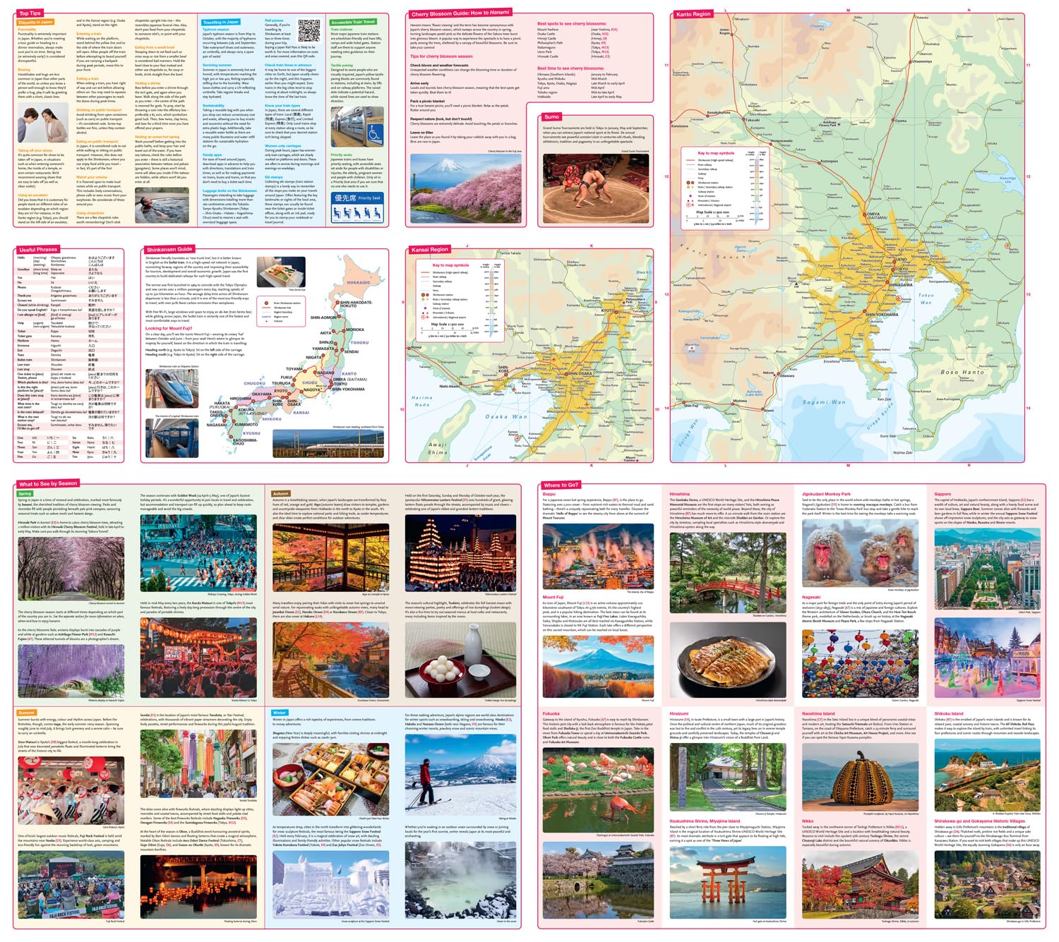 Railway map - Japan | Collins Rail Map