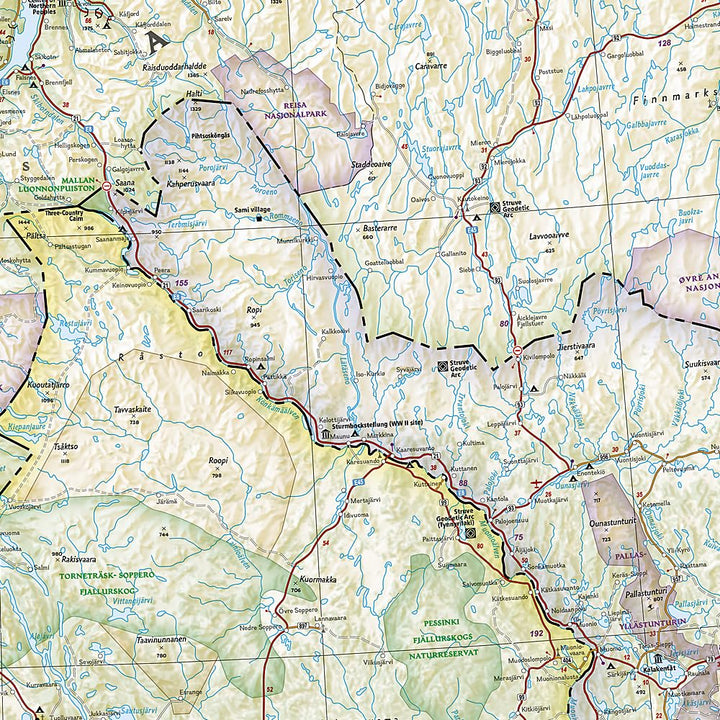 Carte routière et touristique - Norvège | National Geographic