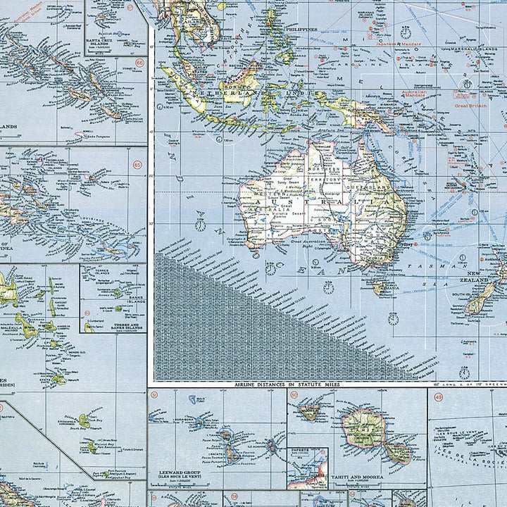 Carte historique - Théâtre de guerre en Europe (1942) | National Geographic carte routière National Geographic