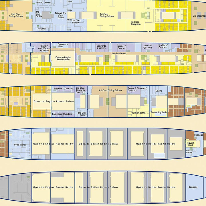 Carte historique - Titanic | National Geographic carte routière National Geographic