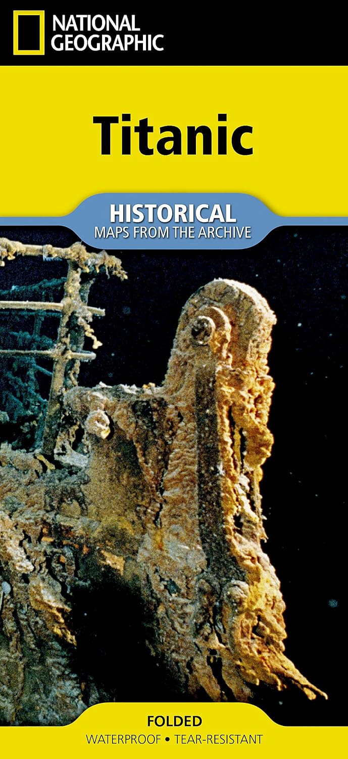 Carte historique - Titanic | National Geographic carte routière National Geographic