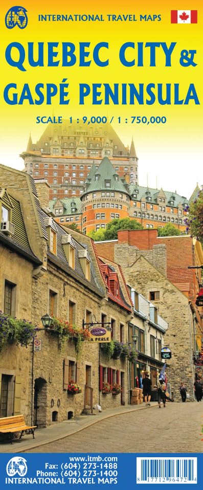 Plan de Québec ville & Carte de voyage de la Gaspésie | ITM
