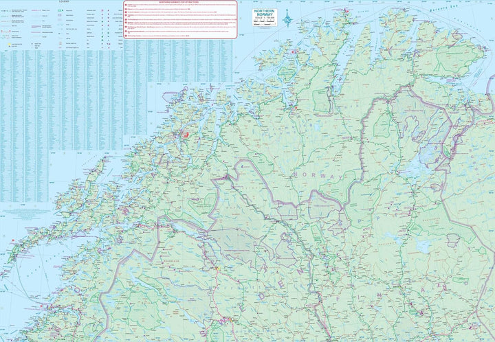 Carte de voyage - Spitzberg / Svalbard & Nord de la Norvège | ITM
