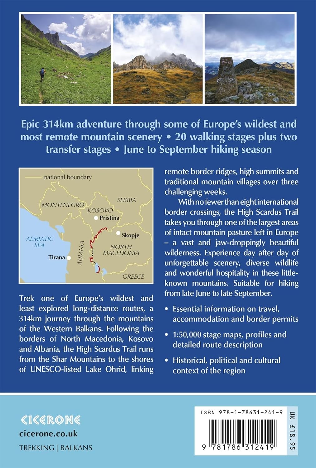 Guide de randonnée (en anglais) - Hiking the High Scardus Trail | Cicerone