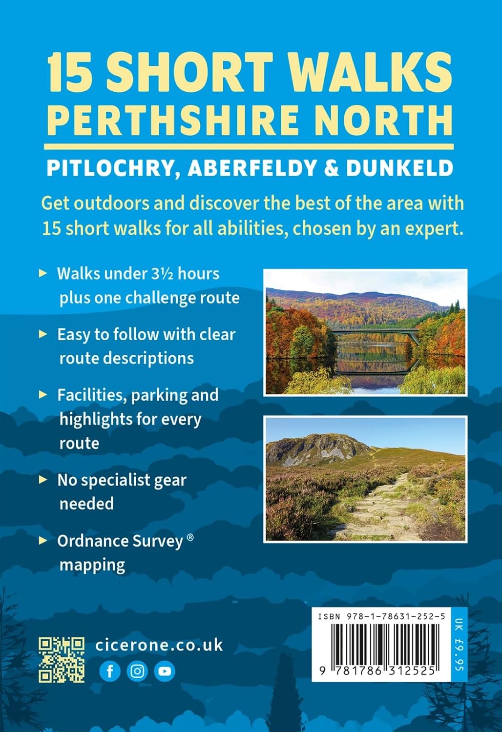 Walking Guide - Perthshire North: Pitlochry, Aberfeldy and Dunkeld, 15 Short Walks | Cicerone