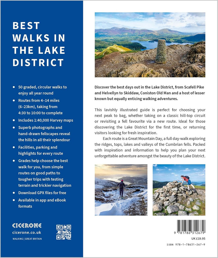 Guide de randonnée (en anglais) - Best Walks in the Lake District | Cicerone