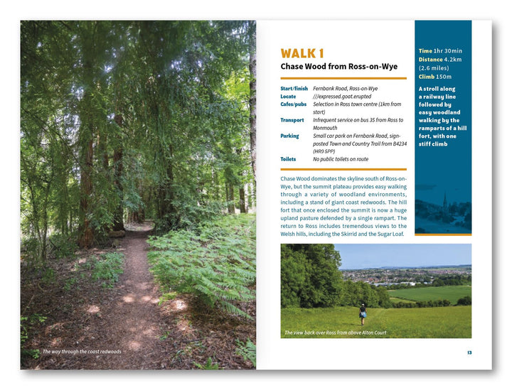 Walking Guide (in English) - Wye Valley, 15 Short Walks | Cicerone