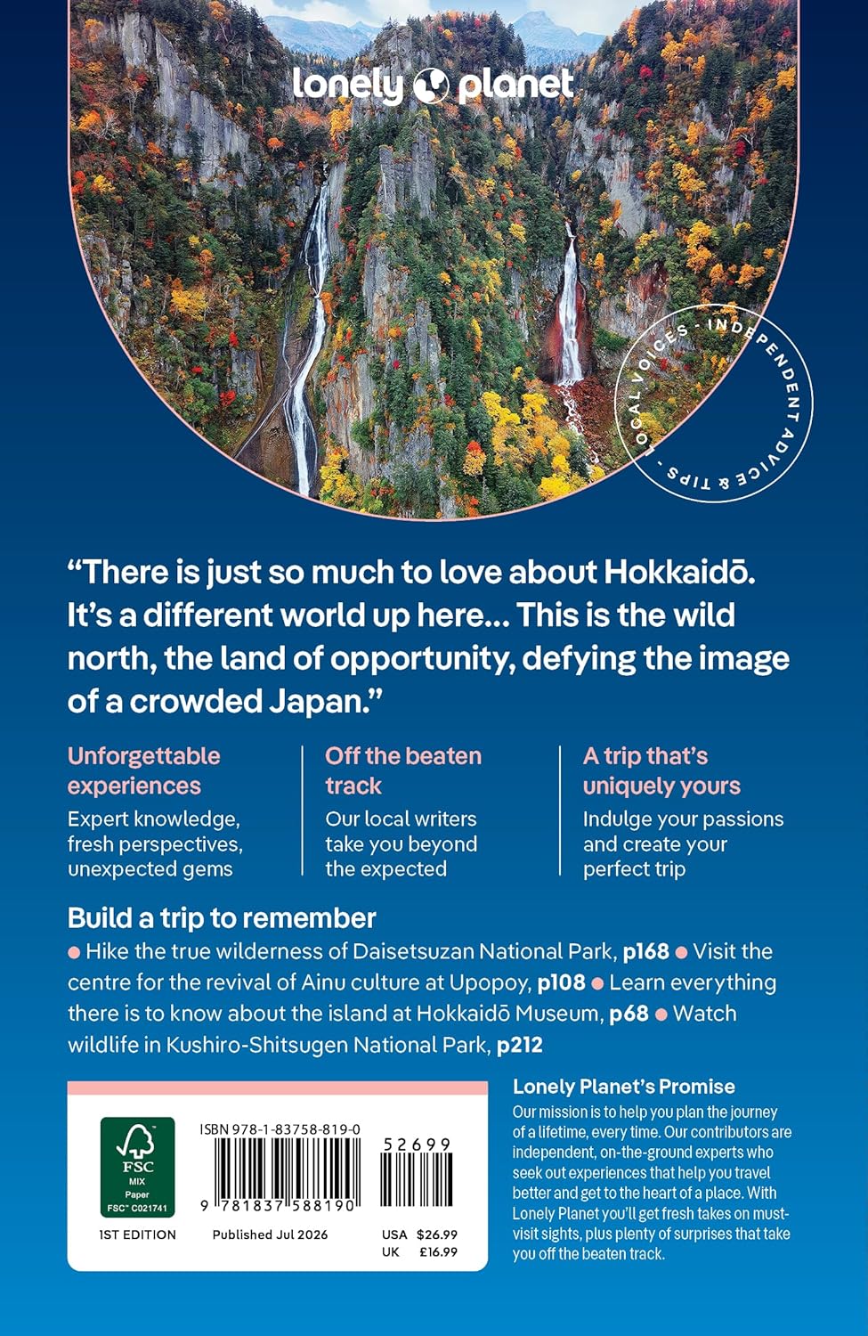 Guide de voyage (en anglais) - Hokkaido 2026 | Lonely Planet