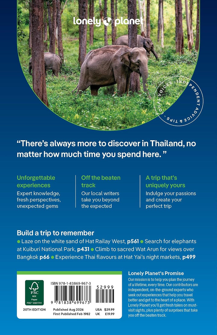 Guide de voyage (en anglais) - Thailand 2026 | Lonely Planet