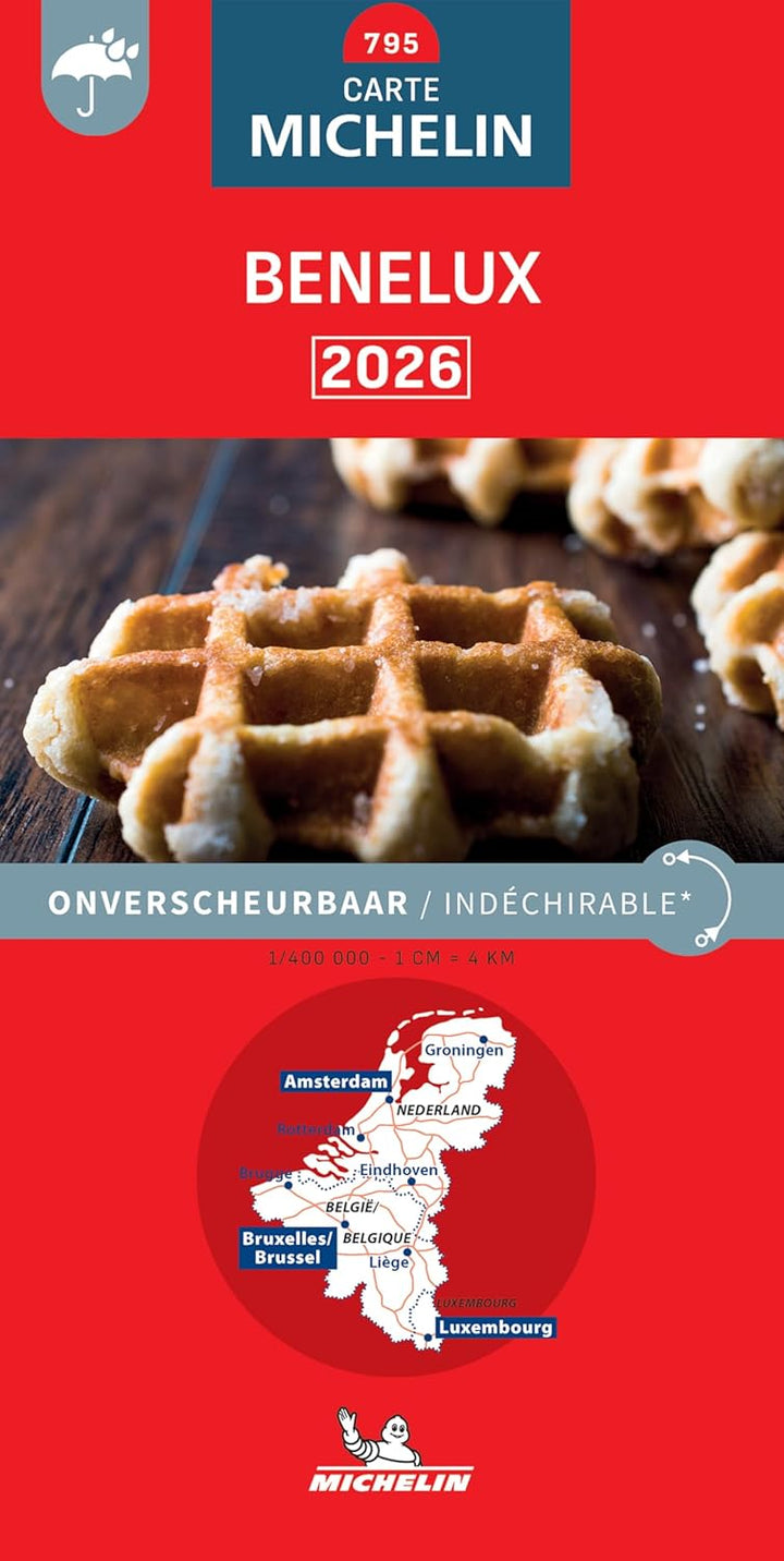 Carte routière n° 795 - Benelux (indéchirable) 2026  | Michelin