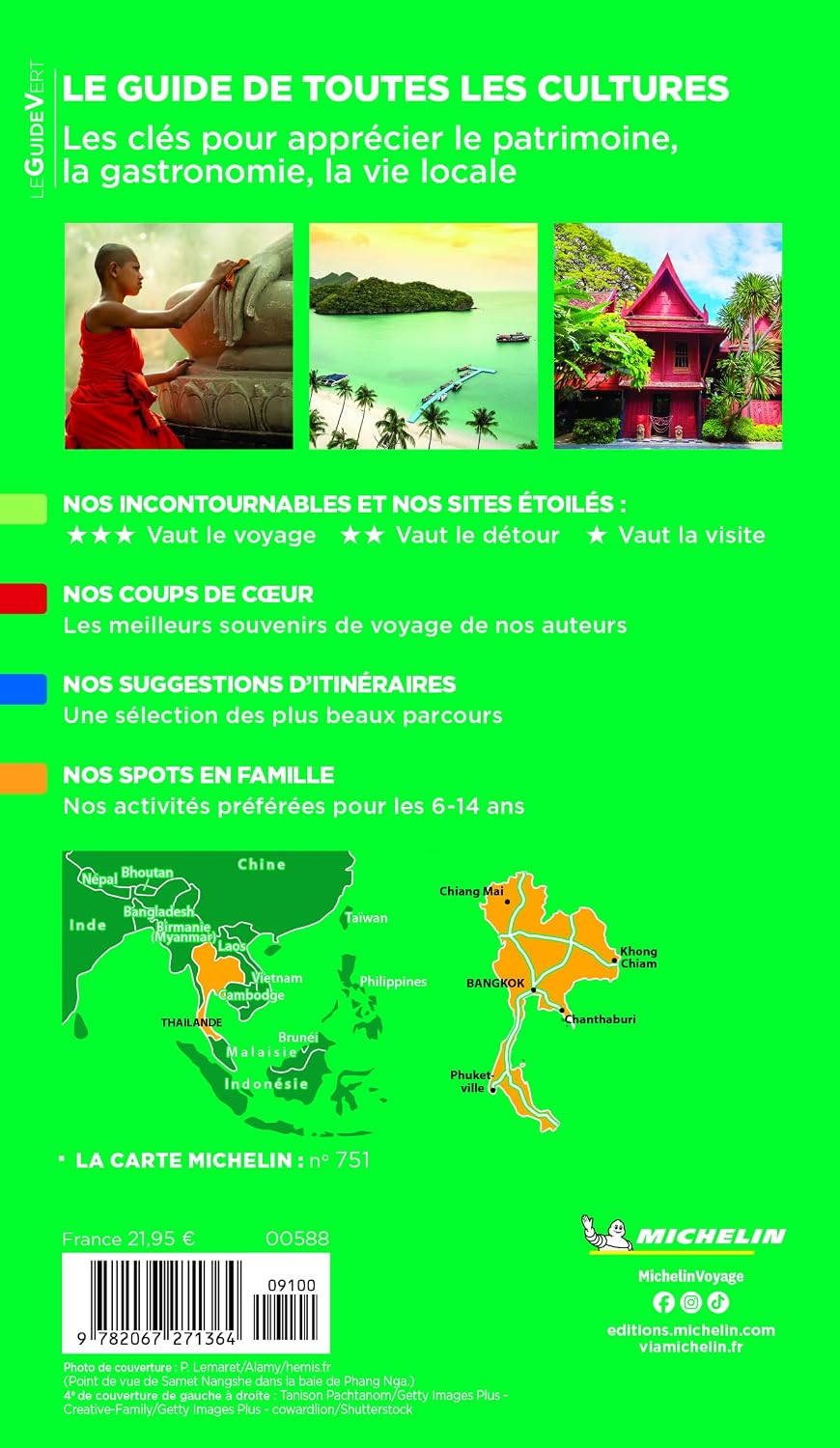 Guide Vert - Thaïlande 2026 | Michelin guide de voyage Michelin