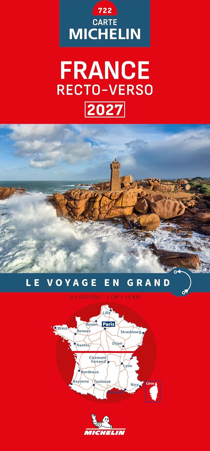Carte routière n° 722 - France 2027 (recto-verso) | Michelin