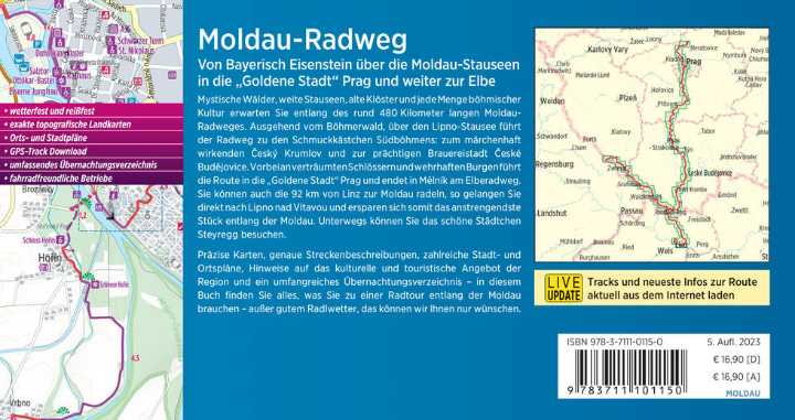 Guide vélo (en allemand) - Moldau - Radweg Bayerisch Eisenstein über Moldau-Stauseen Pr | Bikeline