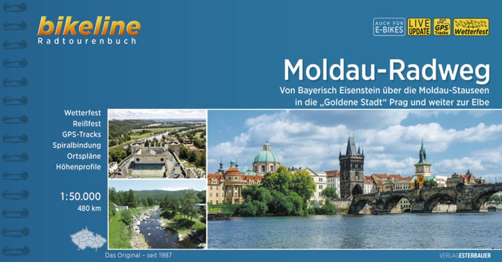 Guide vélo (en allemand) - Moldau - Radweg Bayerisch Eisenstein über Moldau-Stauseen Pr | Bikeline