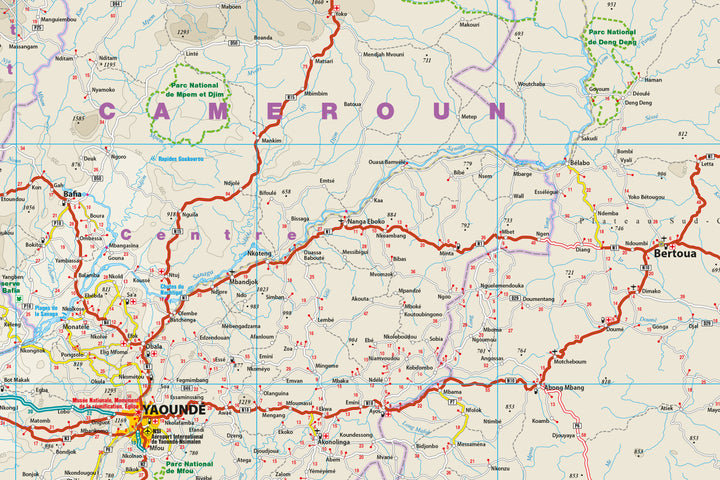 Carte routière - Cameroun, Gabon | Reise Know How
