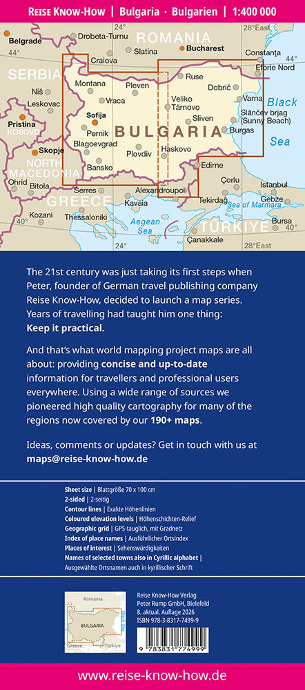 Road map - Bulgaria | Reise Know How