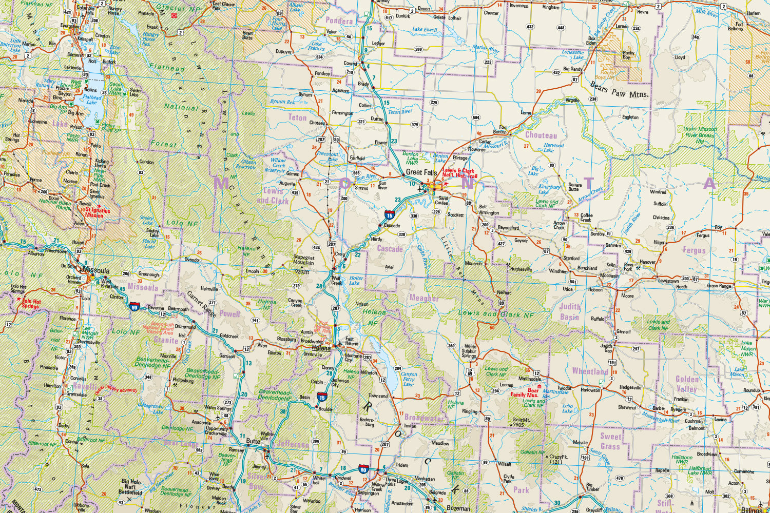 Carte routière - USA Nord n°2 | Reise Know-How