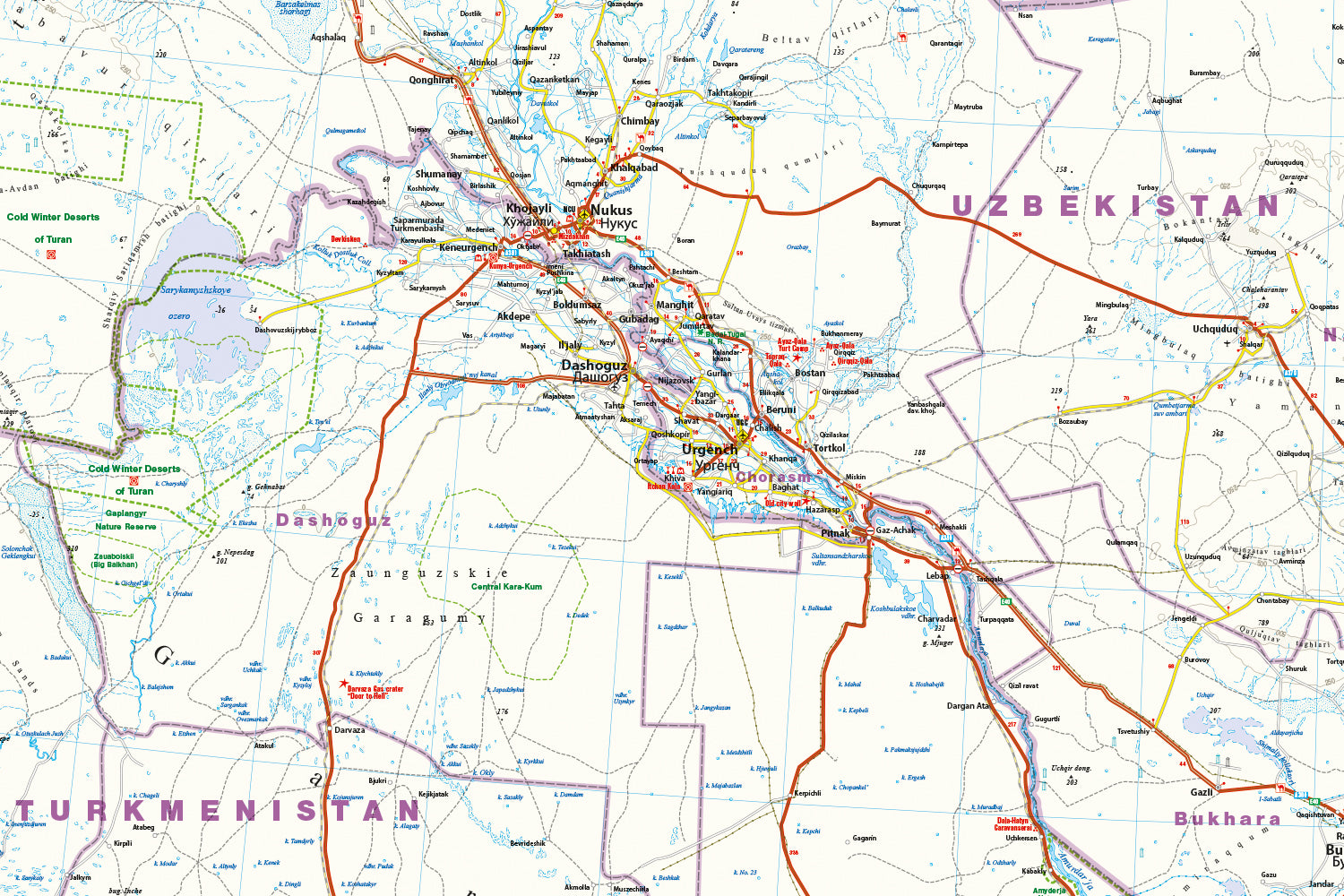Carte routière - Asie Centrale | Reise Know How carte routière Reise Know-How