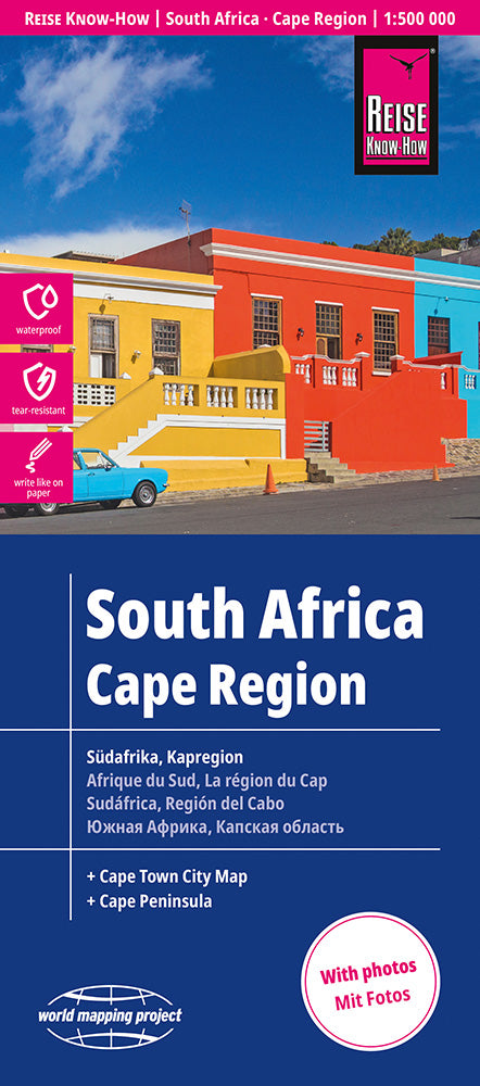 Carte routière - Afrique du Sud : Région du Cap | Reise Know-How carte routière Reise Know-How