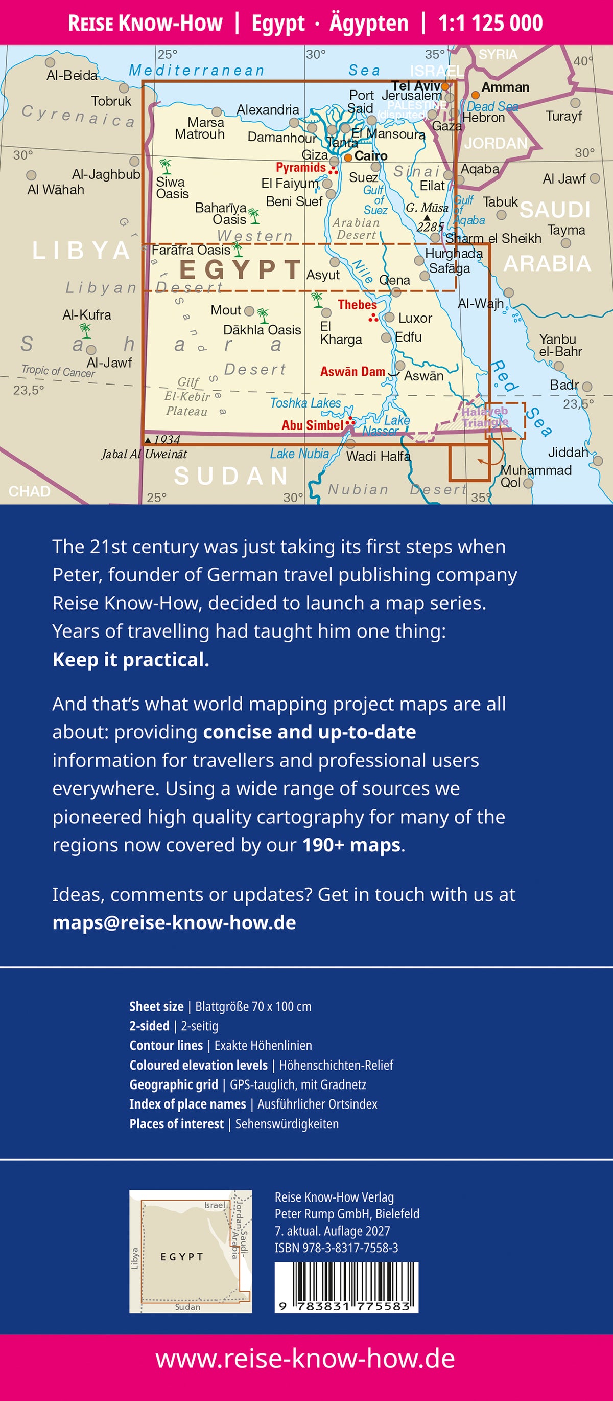 Road map - Egypt | Reise Know-How