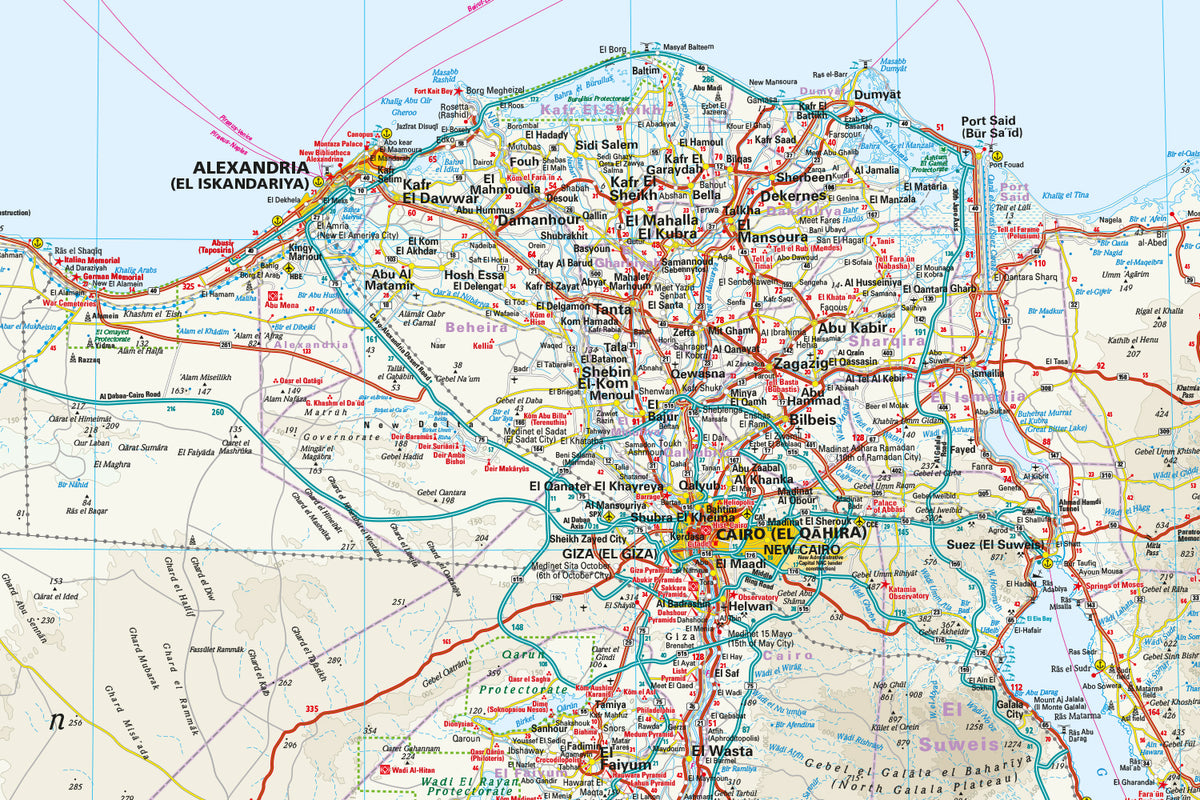 Road map - Egypt | Reise Know-How