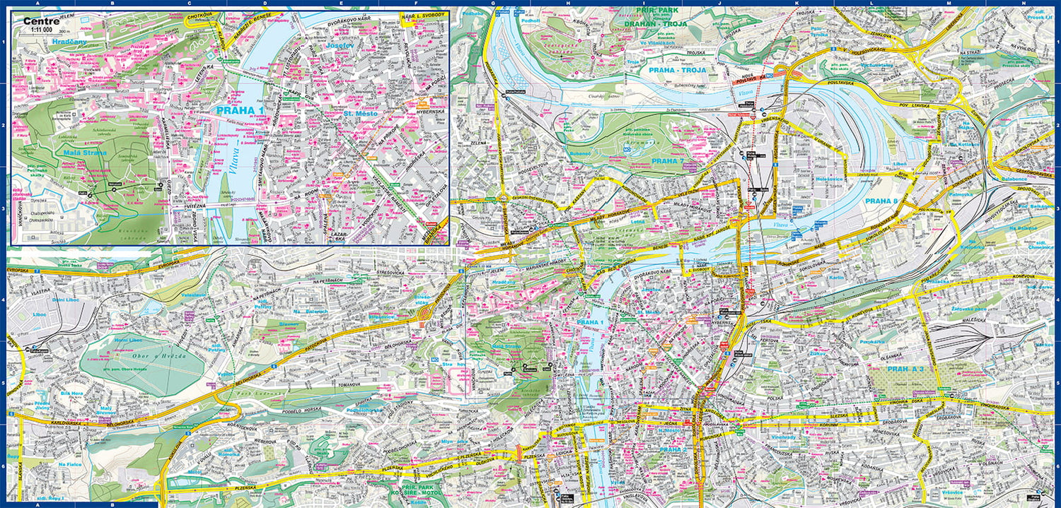 Plan de poche plastifié - Prague mini | Express Map