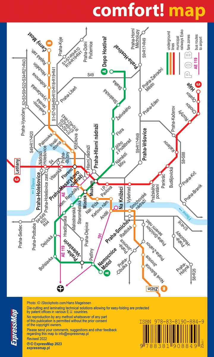 Plan de poche plastifié - Prague mini | Express Map