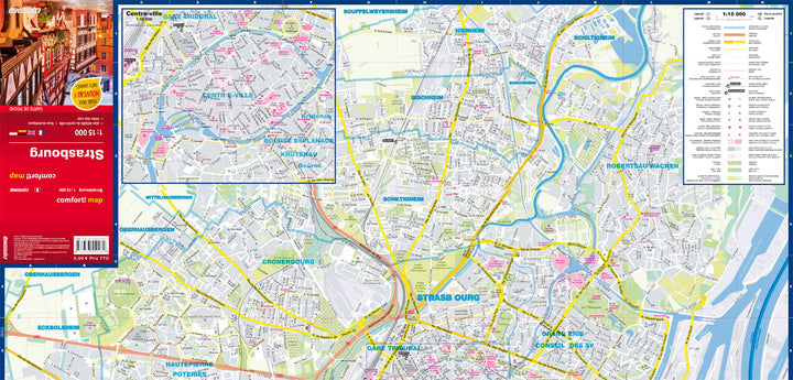Mini laminated pocket map - Strasbourg | Express Map