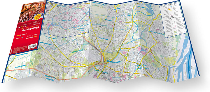 Mini laminated pocket map - Strasbourg | Express Map