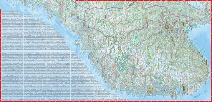 Carte routière plastifiée - Norvège | Express Map