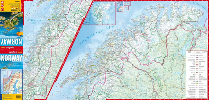 Carte routière plastifiée - Norvège | Express Map