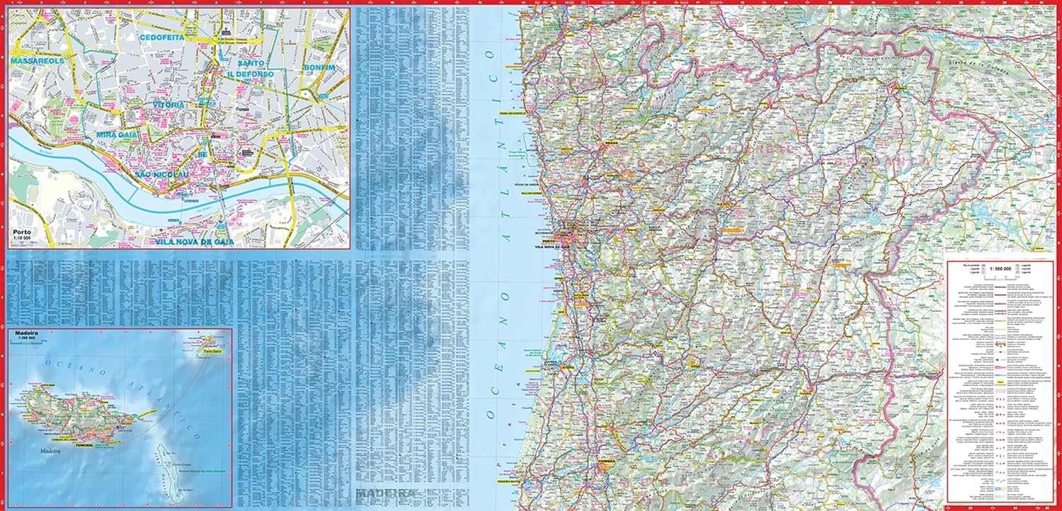 Carte routière plastifiée - Portugal | Express Map