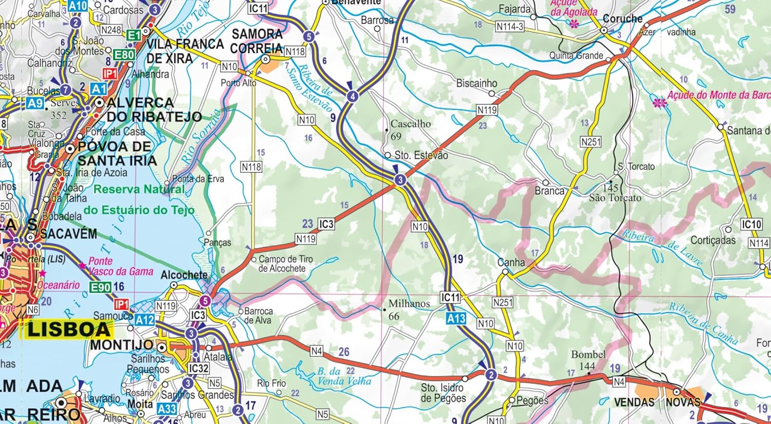 Carte routière plastifiée - Portugal | Express Map