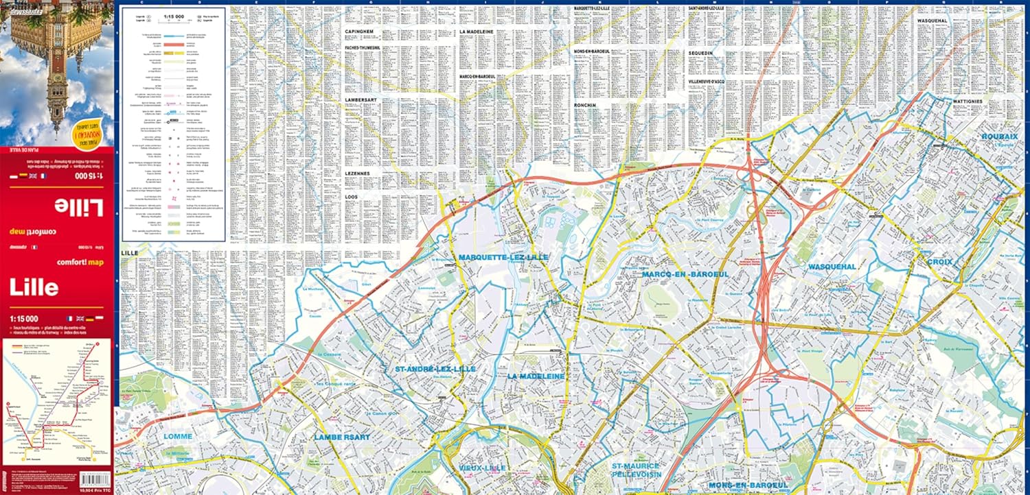 Plan de ville plastifié - Lille | Express Map