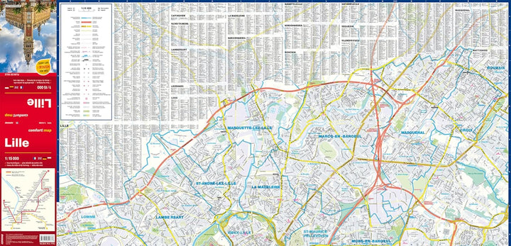Plan de ville plastifié - Lille | Express Map