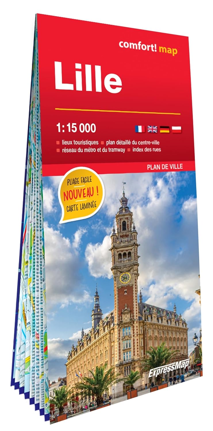 Plan de ville plastifié - Lille | Express Map