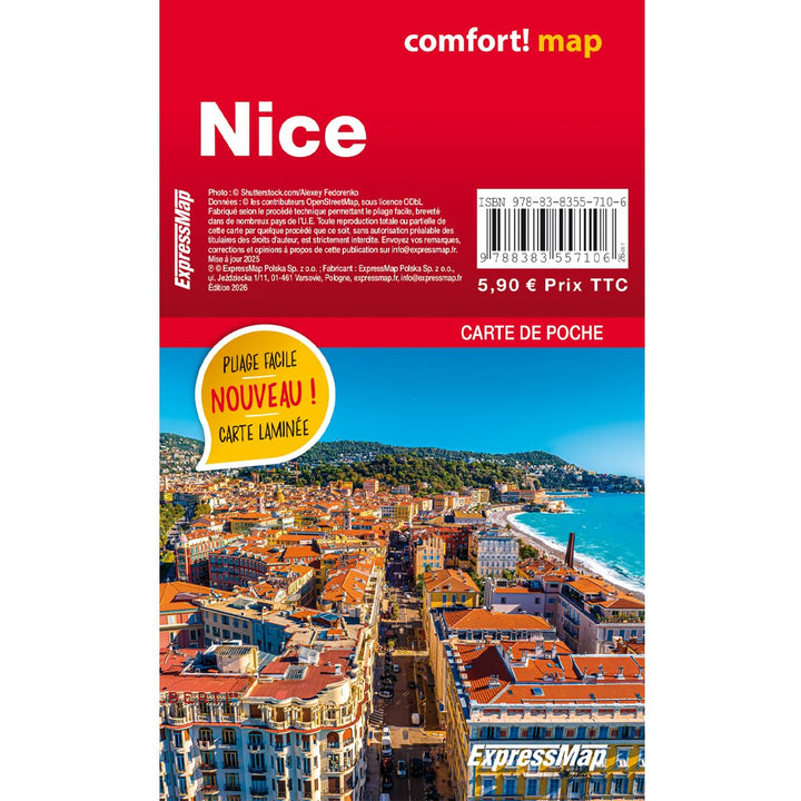 Plan de poche plastifié - Nice | Express Map