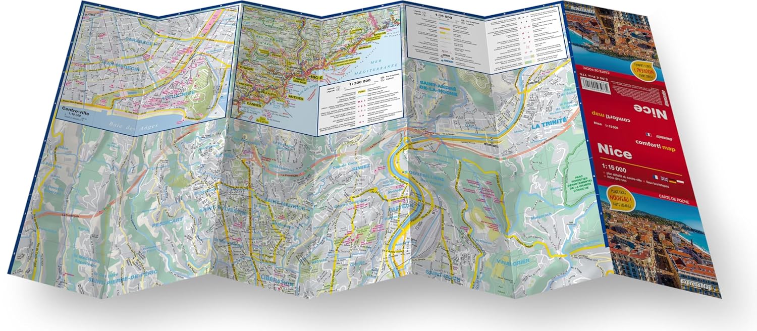 Plan de poche plastifié - Nice | Express Map