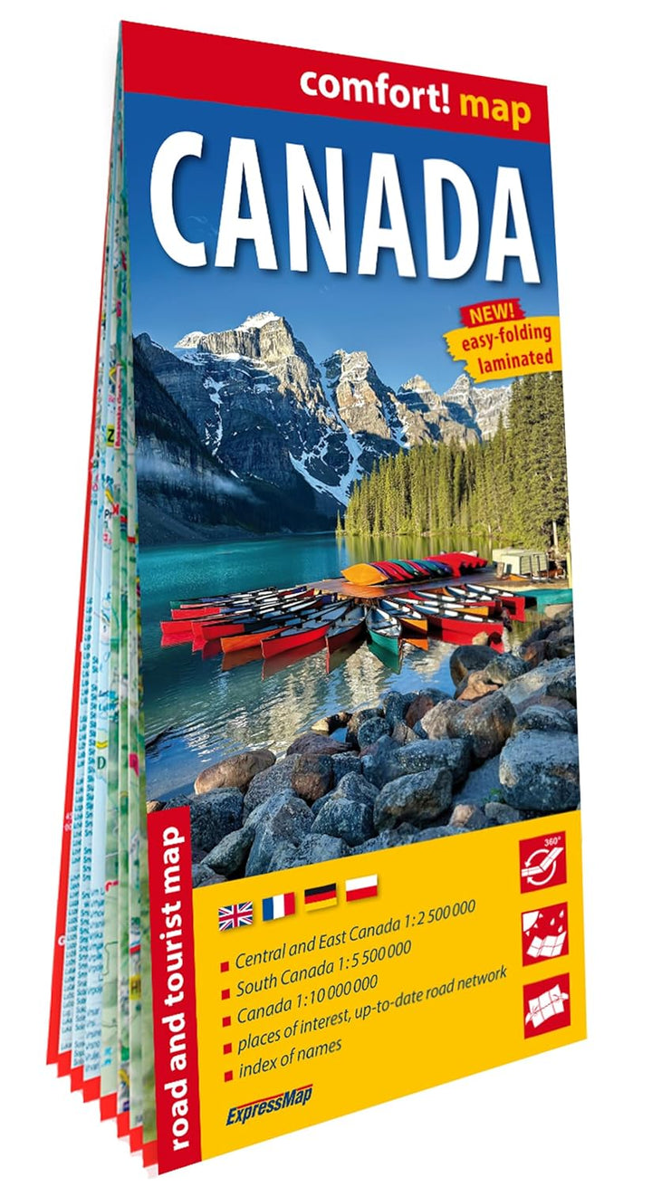 Carte routière plastifiée - Canada | Express Map